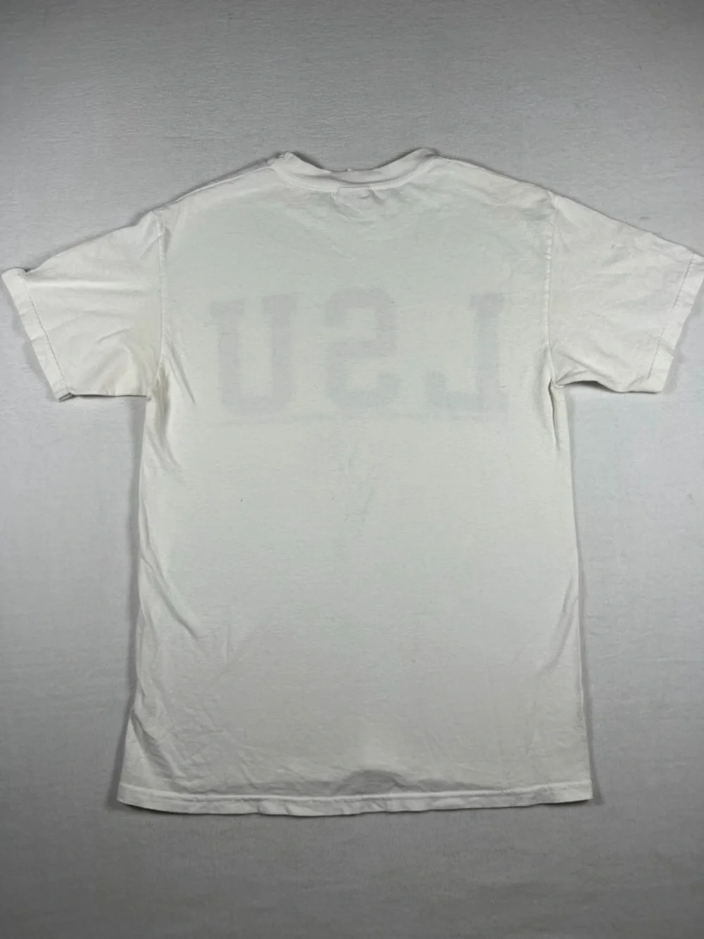 Vintage Champion LSU Tigers White T-Shirt Mens Size M 100% Cotton - Picture 10 of 10